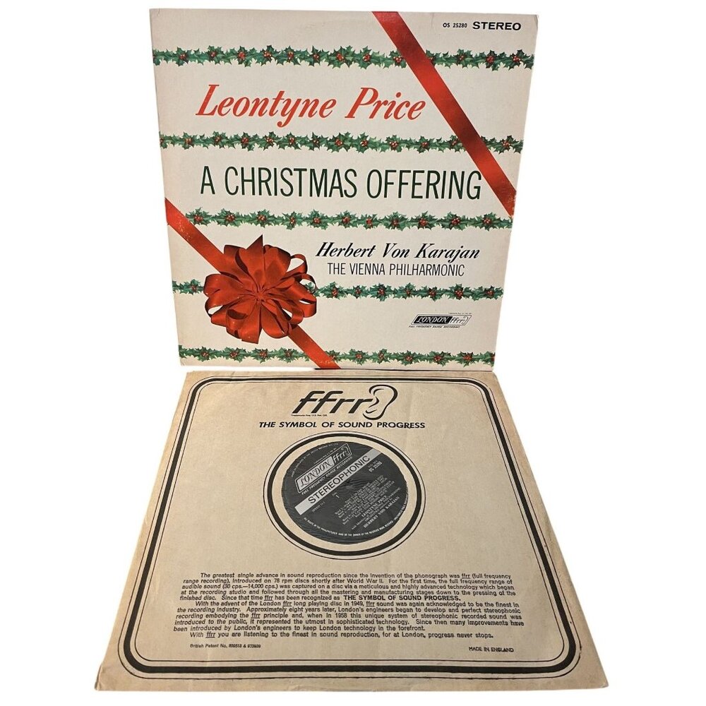 Leontyne Price Herbert von Karajan  A Christmas Offering LP 1961 ESTATE EUC